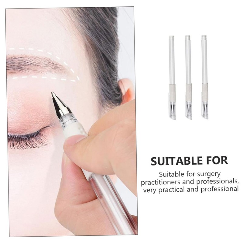 FOMIYES 3pcs Eyebrow Mapping Marker Pens for Precise Cosmetic Lining