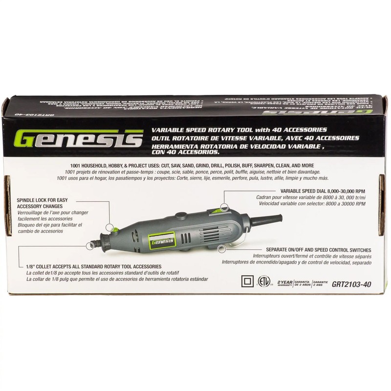 Variable Speed Rotary Tool With 40 Accessories