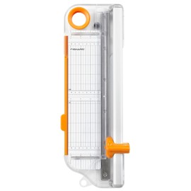 Fiskars Rotary Bypass Trimmer, Self-Sharpening Blade with Aluminum Rail, 12-Inch