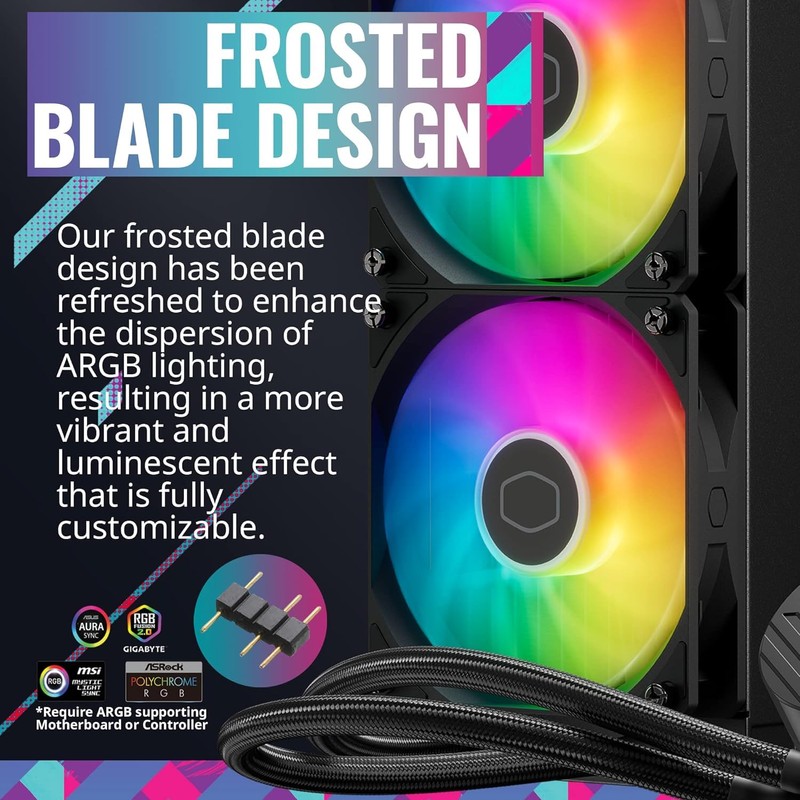 Cooler Master MasterLiquid 240L Core ARGB CPU Liquid Cooler -