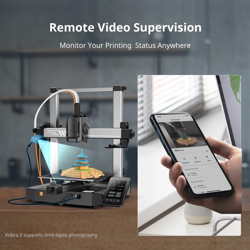 ANYCUBIC 3D Printer Camera for Kobra 3, Kobra 2 Pro,