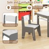 KOTEK Kids Art Table and Chair Set, Kids Craft Table