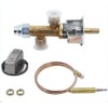 Duheri Gas Fireplace with Thermocouple Knob Switch Kit with 5/8"-18UNF(3/8" FLA re Inlet & Outlet)