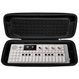 Musiin Audio Sampler Synthesizer Case Compatible with Teenage Engineering OP-1 Field/OP-XY, Portable Music Gear Storage Bag with Top Mesh Pocket and Groove Structure for Easy Access