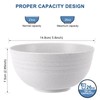 HOTEC Unbreakable Wheat Straw Cereal Bowls - Microwave & Dishwasher