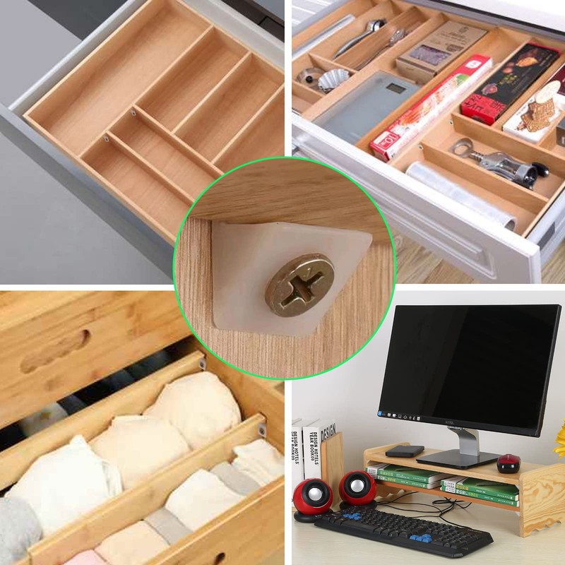 SYJINHUASY 50 Packs Mending Wedges Fixing Sagging Drawer Bottoms Furniture