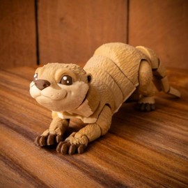 LIWA LIRO 3D Printed Otter, 3D Printed Animals, Full Articulated Flexible Fidget Toys Adult- Brown