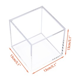 IGNPION Acrylic Coffee pods Storage Box Cube Coffee Capsules Storage Holder Compatible with All Coffee Pods and Capsules Acrylic Storage Containers with Lid (13x13x13cm)