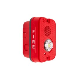 System Sensor P2GRKLED L-Series Outdoor Compact Wall-Mounted Horn Strobe, FIRE, Red