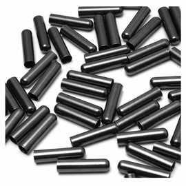 SHTGOI Pack of 24 Laces Tips Metal Cord Ends Laces Lazy Shoe Strap Buckle Capsule Closure Accessories for Men Women Shoelaces Repair 5 mm Black Gunmetal