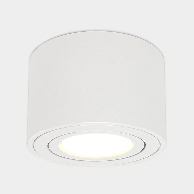 KYOTECH LED Surface-Mounted Spotlight, Flat, Swivelling, Surface-Mounted Spotlight, Including 5