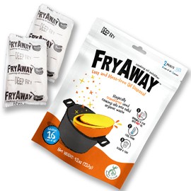 FryAway Cooking Oil Solidifier, Vegetable/Canola Oil Hardener for Easy Disposal, Natural Oils Solidifies, Grease Solidifying Powder, Waste Solution As Seen on Shark Tank, Deep Fry, Up to 1 Gallon