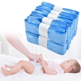 YOPEUC Pack of 10 Refill Film Nappy Bins, 4.5 m Nappy Bin Refill Cassettes for Tommee Tippee Refill, Nappy Bin Refill Film for Litter Locker Genie Refill Cassette and Others