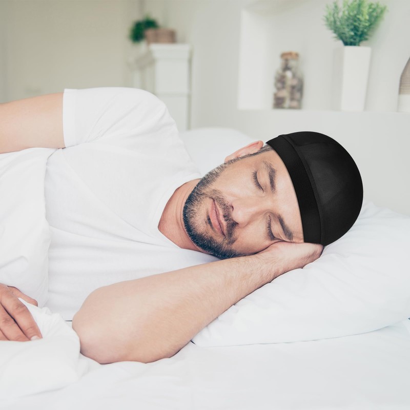 Silky Bonnet for Men, Wave Cap Satin Silk Hair Bonnet