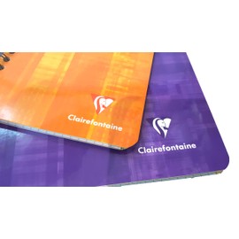 Set of 2 Clairefontaine Classic Wirebound Multi Subject Notebook: One 6 3/4" X 8 5/8" 120 Pages and One 4.25x6.75" 96 Pages