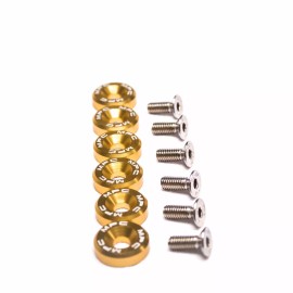 MPC Motorsport Fender Washers Dress Up Bolt Kit Civic Integra RSX EK [Gold]