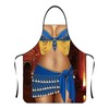 QUINTRA Funny Personality Creative Apron Muscle Men Apron Bikini Cartoon