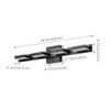 mirrea 24" Black Vanity Lights for Bathroom 4 Light Vanity