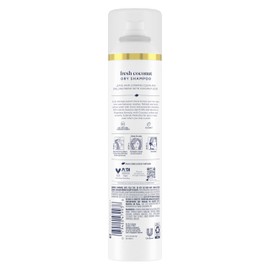 Dove Advanced Dry Shampoo Fresh Coconut Refresh & Revive Hair Without Water for Clean & Fresh Hair 7.3 oz