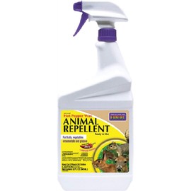 Bonide Hot Pepper Wax Animal Repellent, Ready-to-Use, 32 oz