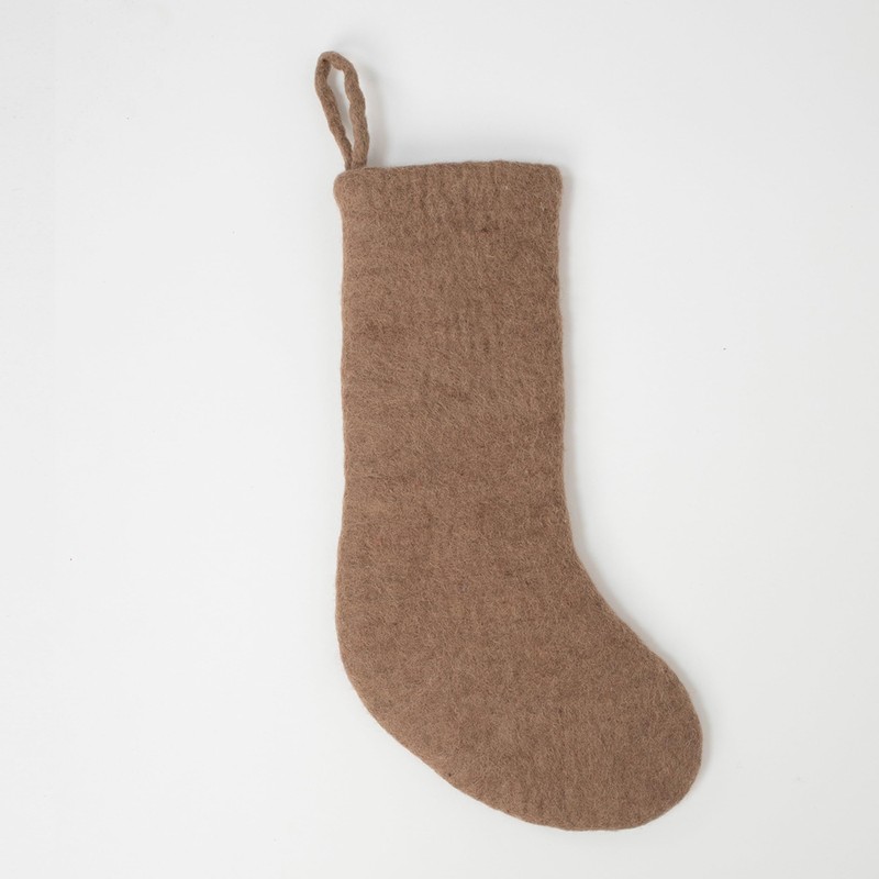 Lakhays Felt Boho Stocking-Mushroom