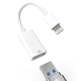Adaptador Lightning macho a USB hembra OTG de sincronización de datos compatible con Iphone13 11 12pro Max Mini XR X XS 8 7 SE Plus para iPad Air, cámara, mouse 3.0, teclado, hub, conector adaptador