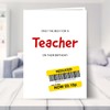 Only the Best Birthday Card for Teacher - Funny Teacher