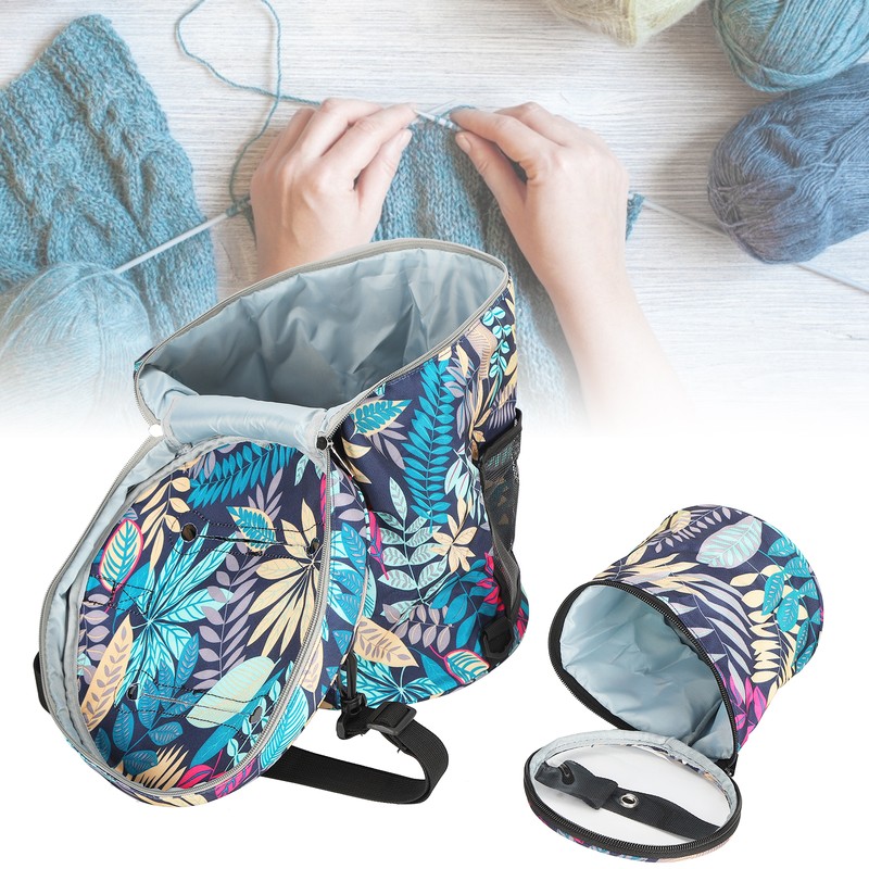 2Pcs Storage Bag 600D Oxford Cloth Printing MultiPocket Hand Strap