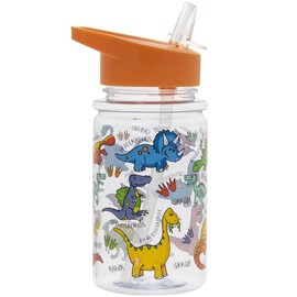 Lesser & Pavey Dinosaur Drinking Bottle for Kids | 1 Piece | Multicoloured | 400 ml