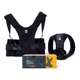Correctores de Postura Unisex, Dos Soportes de Postura Diferentes y Ajustables, Auxiliar en el Alivio de Dolor de Espalda por Mala Postura. B Life Posture Corrector. (L)