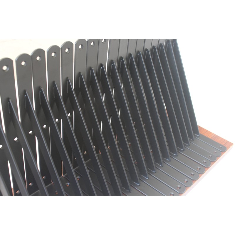 20 Pack L11" x H 8" Black Heavy Duty Shelf