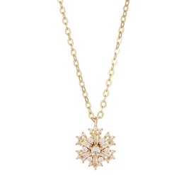 ALRNBY Fidget Necklace for Women Gold Evil Eye Necklace Blue Sparkly CZ Eye Pendant Necklace Four Leaf Clover Necklace Key Necklace for Women Cute Dainty Evil Eye Luck Protection Gift for Women (ST2 Snowflake)