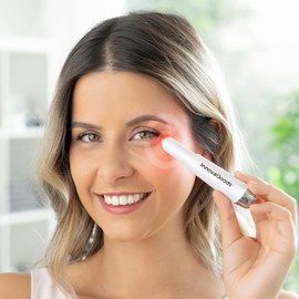 InnovaGoods® Electric Eye Massager, Anti-Wrinkle and Anti-Aging Eye Massager, Eye Bag Massager, Dark Circles Massager with Phototherapy, Thermotherapy