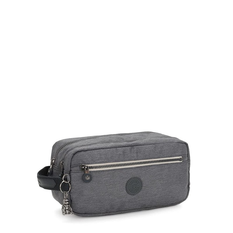 Kipling AGOT Toiletry Bag, 26 cm, 3 liters, Black (Charcoal)