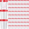 Geiserailie 200 Pcs Urine Specimen Cups with Lids and Evident