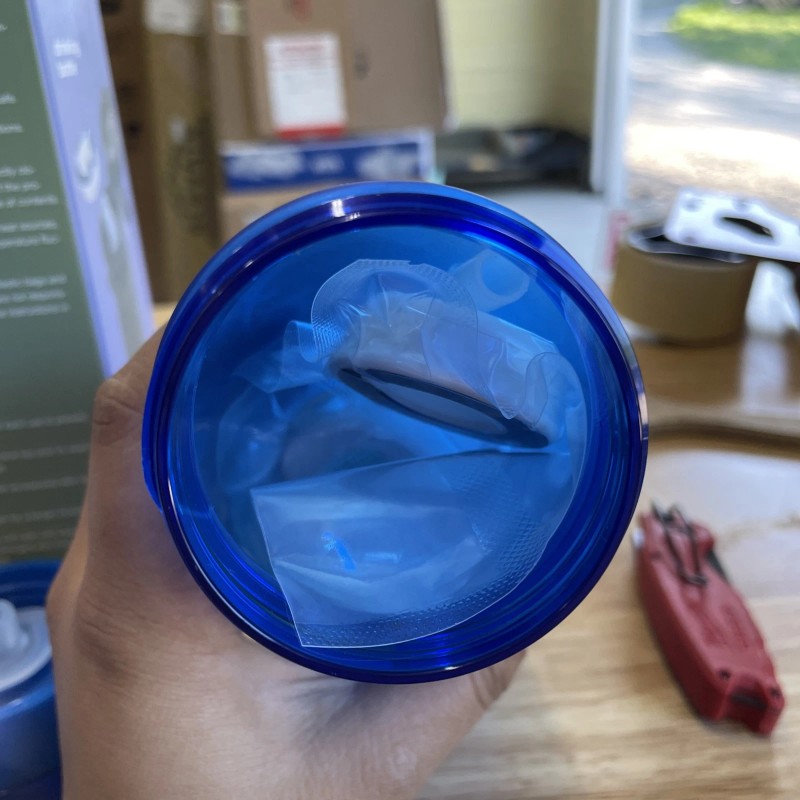 Flavour Bottle With Ring And Wrist strap Blue