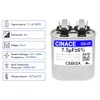 CINACE CBB65 Motor Run Capacitor, 7.5uF 370-450V, 50/60Hz, Oval Shape,