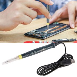 USB Soldering Iron, 5 V 8 W Charging Soldering Iron Set, Electric Soldering Iron Pen, DIY SMD PCB Soldering Repair Tool