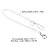 PATIKIL Retractable Coil Spring Keychain Lobster Clasp with Key Ring