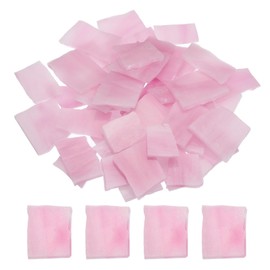 sourcing map 200g Mosaic Tiles, Irregular Glass Mosaic Tiles, Stained Mosaic Glass Pieces for Home Decoration, Crafts, DIY Projects, Pink