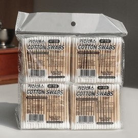 Soft Cotton Swabs for Ear Cleaning, Pax Pouch Type (Bulk) 3 Packs 2ea