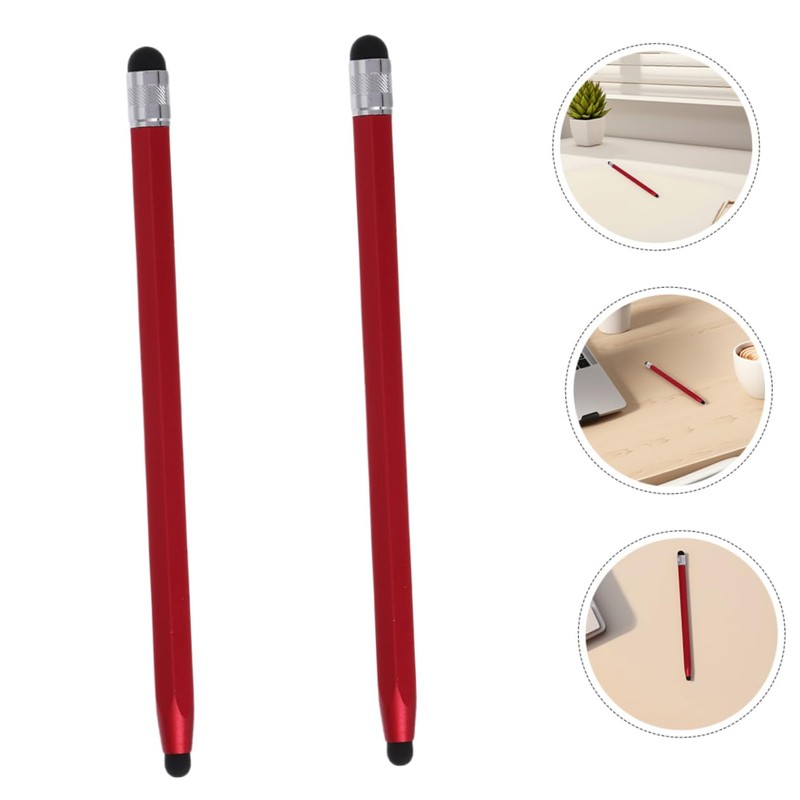 COHEALI 2pcs Dual Head Touch Screen Stylus Pen Ergonomic Design