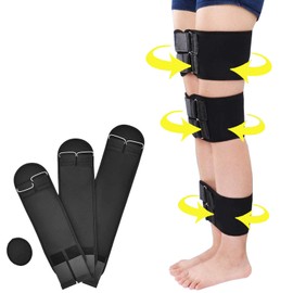 Mcvcoyh Leg Correction Device, XO-Type Leg Correction Belt, 3 Sets Legs Corrector Belt Band Straighten Belt Durable Material