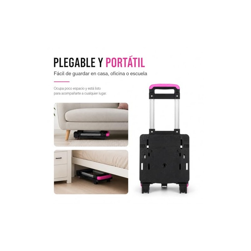 Carrito para Mochila Escolar Plegable con 2 Ruedas