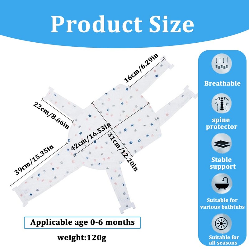 Newborn Bath Pillow, Bath Pillow for Newborns, Bath Net Seat