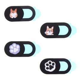 Hemobllo Cubiertas De Cmara De Privacidad para Laptop Y Telfono Juego De 4 Piezas Compactas Y Delgadas con Diseo De Perro Protector...                