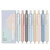 Maydahui 8 Pcs Retractable Short Round Pocket Size Pens Big