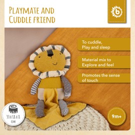 BIECO Lion Baby Comforters | 30 cm | Baby Blanket for Newborn | Baby Boy Gifts Newborn | New Baby Gifts For Baby Girls Taggies for Babies New Born Baby Comforter Baby Girl Gift Baby Blanket Toy