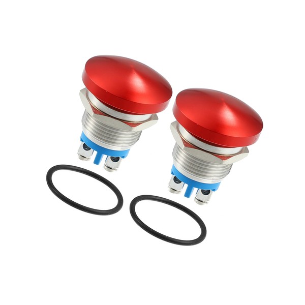 Motoforti Waterproof IP65 Momentary Mushroom Head Shape Push Button Switch