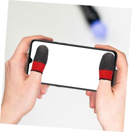 VILLFUL 2pcs Gaming Finger Sleeves Breathable Sweat Covers for Touchscreens Fit for Finger Ultra-thin Design for Enhanced Precision for Mobile Gaming and Everyday Use
